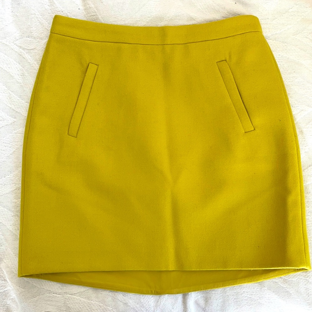 J. Crew Wool mini skirt